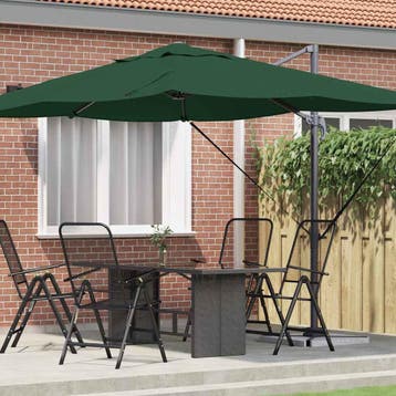 vidaXL Parasol 351 x 250 x 260 cm Polyester en Aluminium, Verzenden, Nieuw, 2 tot 3 meter