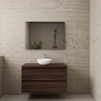 ACTIE BWS Badmeubel | Paris | Sonoma Choco | 100 cm | met, Ophalen of Verzenden, Nieuw, Bad
