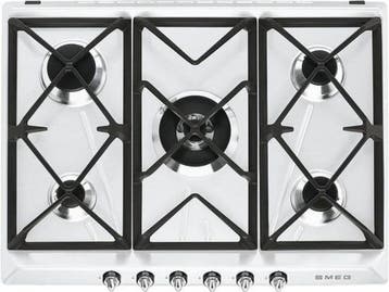 Smeg SR975BGH kookplaat Wit Ingebouwd Gaskookplaat 5 zone(s), Witgoed en Apparatuur, Fornuizen, Verzenden, Zo goed als nieuw