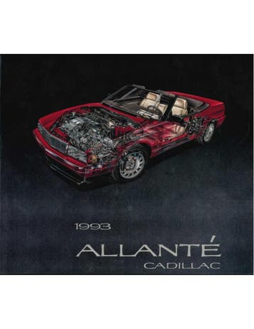 1993 CADILLAC ALLANTE PERSMAP ENGLISH (USA), Nieuw, Author