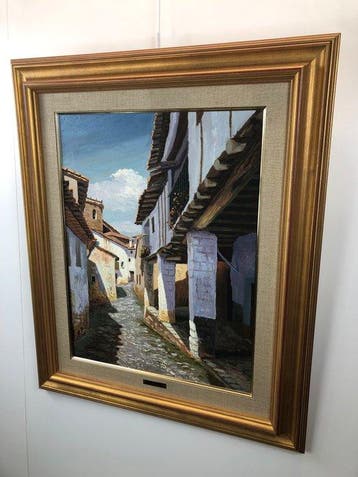 Vicent Moreno i Mira (1937) - Carrer amb porxi (La mata de