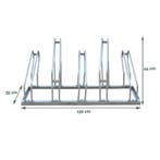 Fietsenrek 5 Fietsen Zilver - BRASQ, Ophalen of Verzenden, Nieuw