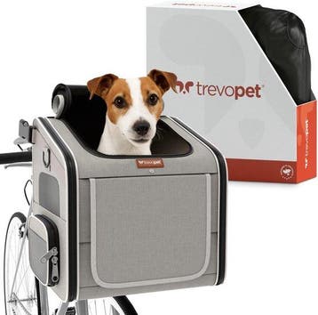 2dekans | Trevopet® Hondenfietsmand - 4-in-1 Fietsmand Hond,, Dieren en Toebehoren, Ophalen of Verzenden, Zo goed als nieuw
