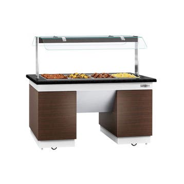 GGM Gastro | Buffet warmhoud DUBLIN - 1600mm - met | BMIN189, Verzenden