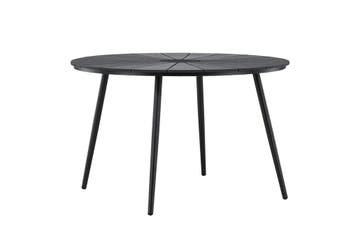 Ronde Tuintafel   Roos  Zwart –  Polywood  120 cm  The Outsi, Tuin en Terras, Verzenden, Nieuw