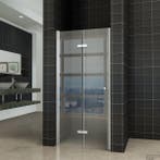 Wiesbaden vouwbare nisdeur 90 x 200 cm links 8 mm nano glas, Ophalen of Verzenden, Nieuw, Glas, Bad