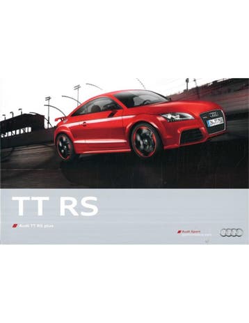 2012 AUDI TT RS BROCHURE ENGELS, Nieuw, Audi, Author