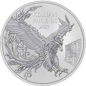 Zuid-Korea Phoenix 1 oz 2023, Postzegels en Munten, Verzenden, Oost-Azië, Losse munt, Zilver