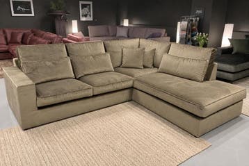 Hoekbank Leusden-Express - velvet banken, Nieuw, 150 cm of meer, Stof, 250 tot 300 cm