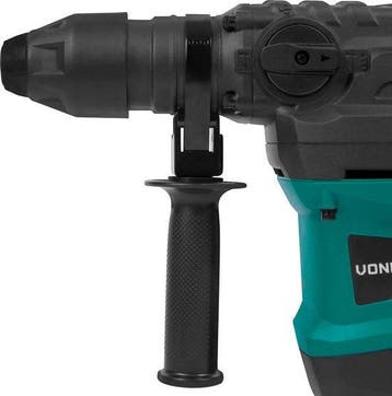 2dekans | VONROC Boorhamer 1500W – 6 Joule – Instelbare, Doe-het-zelf en Verbouw, Ophalen of Verzenden, Zo goed als nieuw