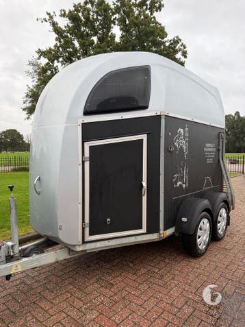 Prachtige Bockmann 2-paards met alu bodem!, Dieren en Toebehoren, Ophalen, Zo goed als nieuw, Aluminium, 2-paards trailer