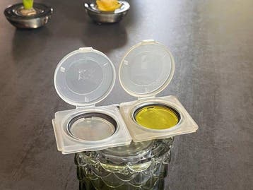 Leica Leitz UVa filter E39 (13131) + Yellow 1 (13086) with