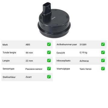 ABS-sensor Toyota Echo 1.5 (P1) Van 1999-08 tot 2005-08 - AB, Verzenden, Nieuw, Toyota