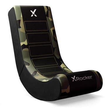 Gamestoel - Geo camo - inklapbaar - video rocker - groen (X, Verzenden, Nieuw
