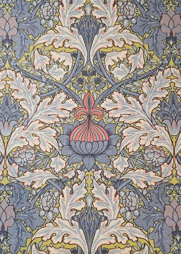 Stof William Morris Art Nouveau, Arts and Crafts - 300x280