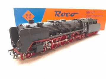 Roco H0 - 04119C - Stoomlocomotief met tender (1) - BR 01, Nieuw