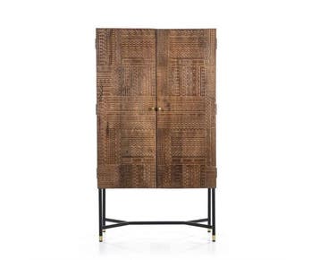 Kabinet Isa Donker Bruin 90 cm | Eleonora, Huis en Inrichting, Kasten | Buffetkasten, Ophalen of Verzenden, Nieuw