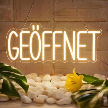 Led Lichtreclame Open 39x16cm | Laatste Stuk!, Ophalen of Verzenden, Zo goed als nieuw