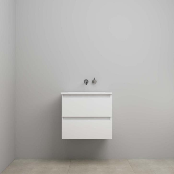 On-Line Onderkast - 60 cm - Voorgemonteerd - Acryl Wastafel, Huis en Inrichting, Badkamer | Badkamermeubels, Nieuw, Ophalen of Verzenden