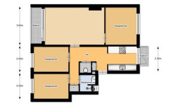 Te Huur 4 Kamer Appartement Hekbootstraat In Rotterdam, Huizen en Kamers, Rotterdam, Direct bij eigenaar, Appartement, Rotterdam