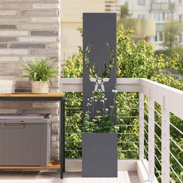 vidaXL Tuin Privacy Screen Dierenprint Antraciet 32 x 32 x, Verzenden, Nieuw