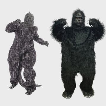 Volwassen King Kong Gorilla Mascotte Kostuum - Feest & Evene