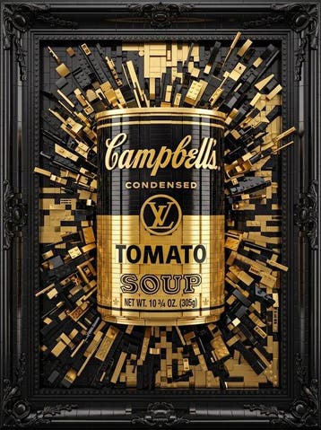 Artxlife - Lego Campbells Vuitton Gold Tomato Soup, Nieuw