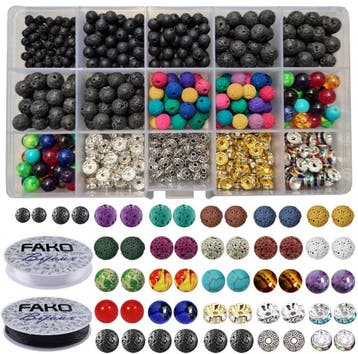 Fako Bijoux - DIY Lavasteen Kralen Set - Maansteen Kralen -, Verzenden, Nieuw