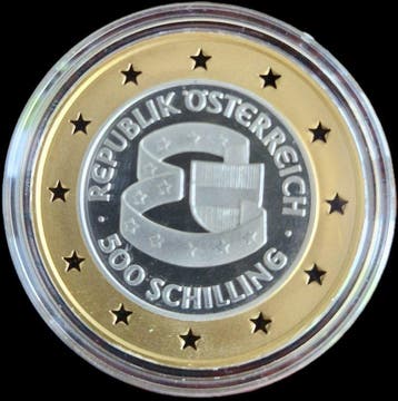 Oostenrijk. 500 Schilling 1995 / European Union Membership