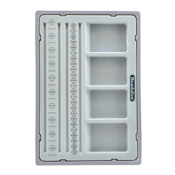 Beadalon armband Kralenbord rijgbord legbord grijs met de..., Ophalen of Verzenden, Nieuw, Kraal