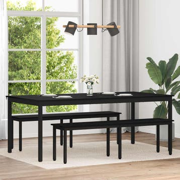 vidaXL Eettafels 200 x 100 x 75 cm Bewerkt hout Rechthoekig, Verzenden, Nieuw
