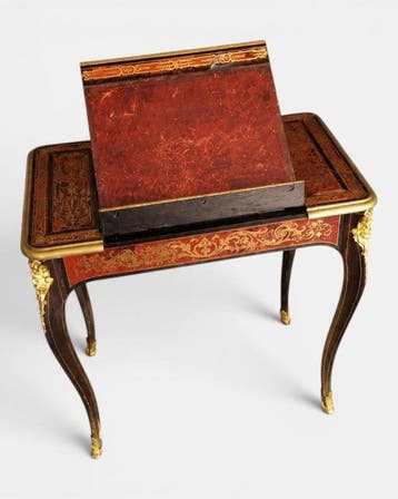 Schrijftafel - Napoléon III schrijftafel - 19e eeuw - Hout,