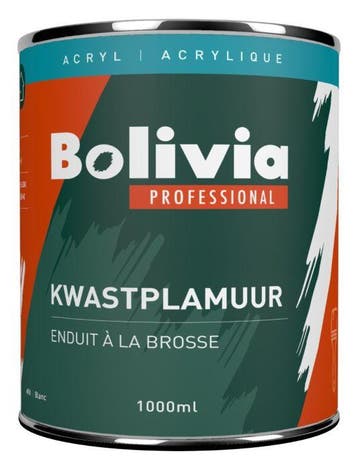 Bolivia Aqua Kwastplamuur - 1 liter (Kit - Plamuur), Ophalen of Verzenden, Nieuw, Kwast