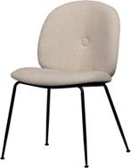 WOOOD Manuel Eetkamerstoel - Polyester - Zand - 78x51x60, Huis en Inrichting, Overige Huis en Inrichting, Verzenden, Nieuw