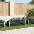 vidaXL Plantenbak verhoogd 160x40x45 cm gegalvaniseerd staal, 100 cm of meer, Verzenden, Nieuw, Metaal