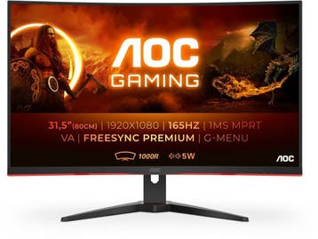 AOC C32G2AE Curved Monitor, Retourdeal, FHD 165Hz HDMI+DP, Computers en Software, VA, Ophalen of Verzenden, Zo goed als nieuw
