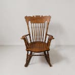 Stoel - Hout - Antieke schommelstoel - H : 96 cm