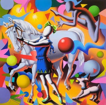 Mark Kostabi (1960) - Equestrian Ecstasy