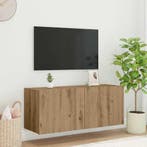 vidaXL TV Wandkast met LED Artisan Eiken 100 x 35 x 41 cm, Minder dan 50 cm, Verzenden, Nieuw, Minder dan 100 cm