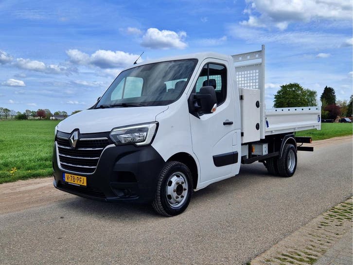 Renault Master T35 2.3 dCi 145 L3 Kipper, Auto's, Bestelauto's, Onderhoudsboekje, Lease, Zwart, Handgeschakeld, Wit, Renault, Financial lease