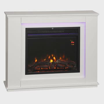 Elektrische Inbouwhaard Homcom 1000/2000W met Realistisch Vl, Verzenden, Nieuw