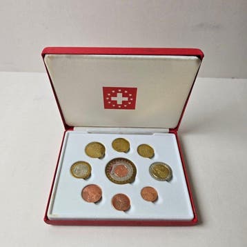 Zwitserland. Essai - Pattern - Probe set in luxe rode