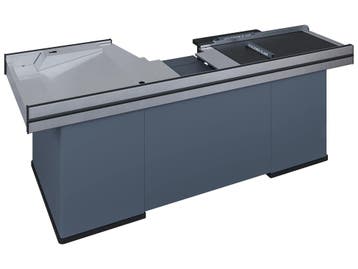 Kassa check out links B250xD100xH87cm - antraciet