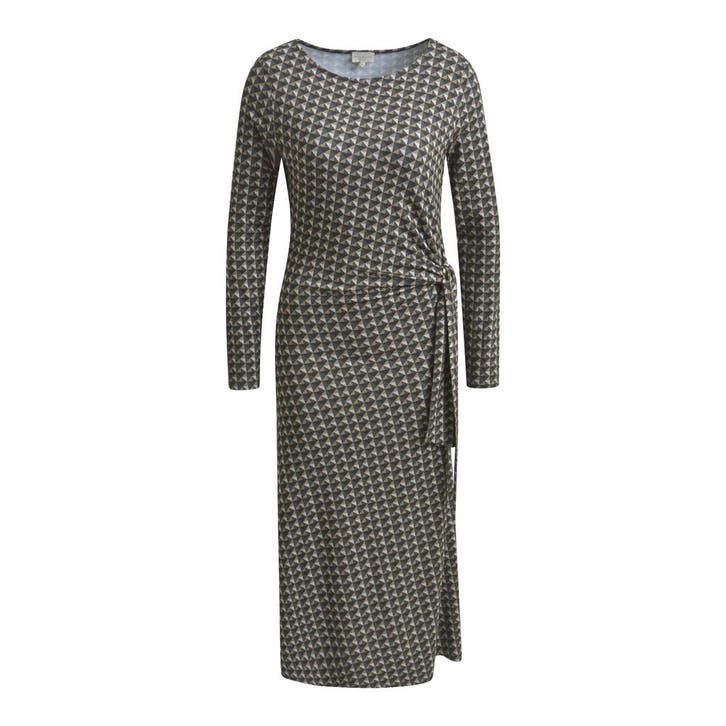 Milano Italy • geblokte jurk • 36, Kleding | Dames, Jurken, Bruin, Nieuw, Maat 36 (S), Verzenden