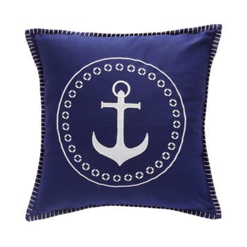 Bootkussen Santorini Anker Blauw 40x40 Set - 2 Stuks, Watersport en Boten, Bootonderdelen, Ophalen of Verzenden, Nieuw