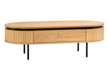 Salontafel ATELIER 120 cm, natuurlijke eikenhoutlook met, Huis en Inrichting, Tafels | Salontafels, Ophalen of Verzenden, Nieuw