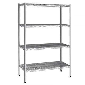 GGM Gastro | RVS stelling - 1230x400mm - Diepte: 400mm - met, Verzenden, Nieuw, Bord(en)