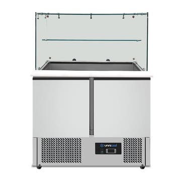 Saladette | 240L | 2 Deuren (1/1 GN) | Boven 2x 1/1 GN + 3x, Ophalen of Verzenden, Nieuw