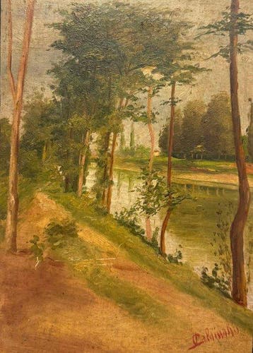 Italiaanse school (XX) - Paesaggio di Campagna