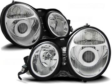 Koplampen passend voor Mercedes E-Class W210 95-98 chroom, Ophalen of Verzenden, Nieuw
